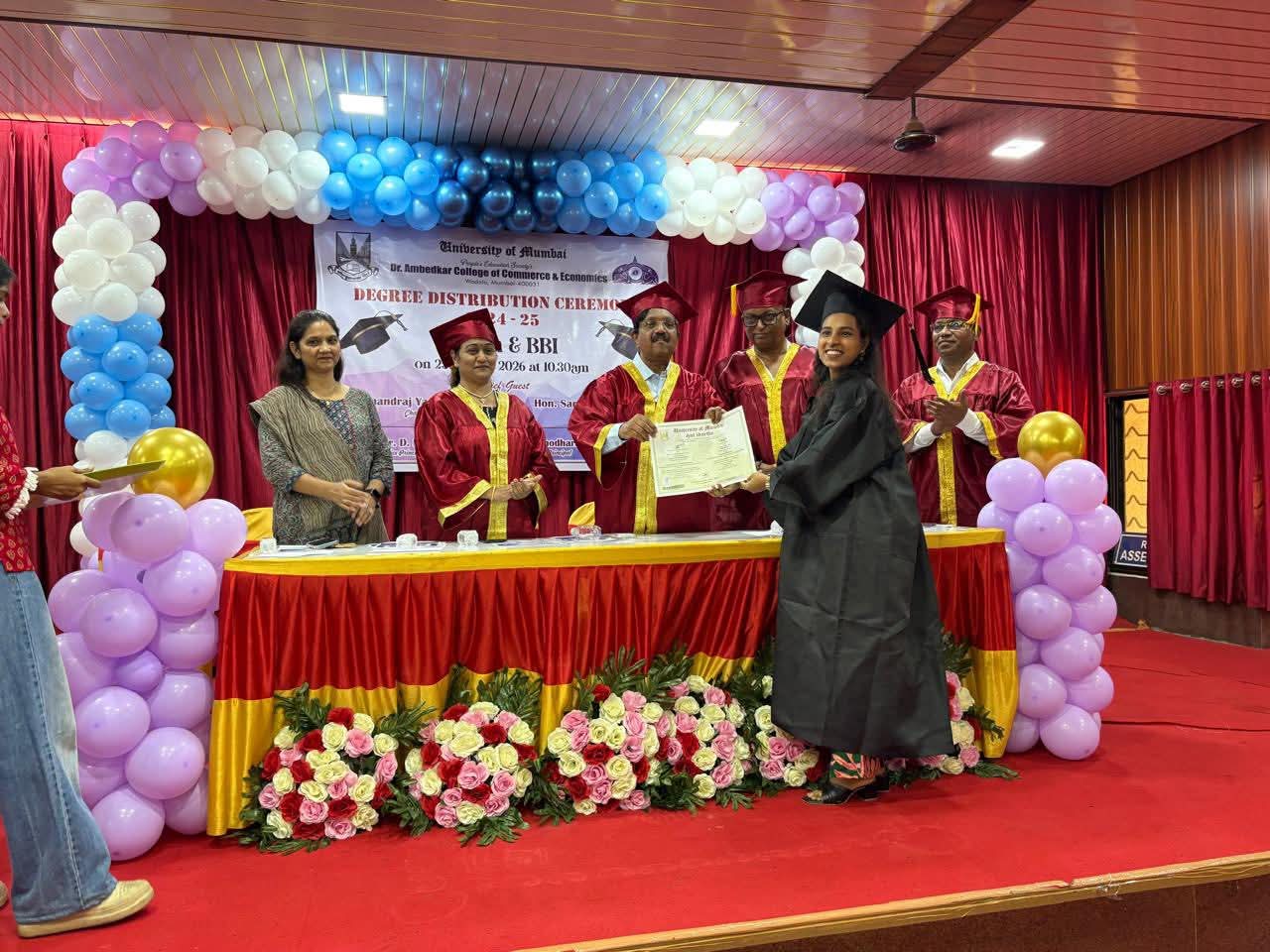 Degree Convocation Ceremony (B.Com & BBI)